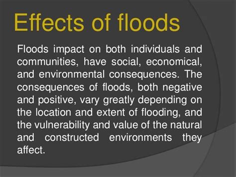 negative effects of flooding